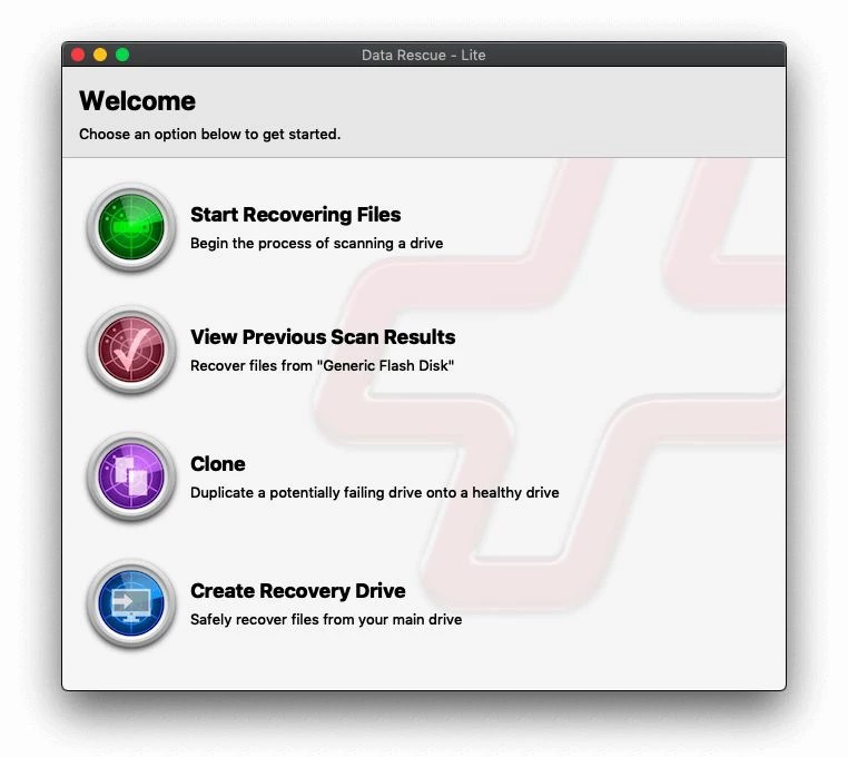 Data Rescue pour Mac