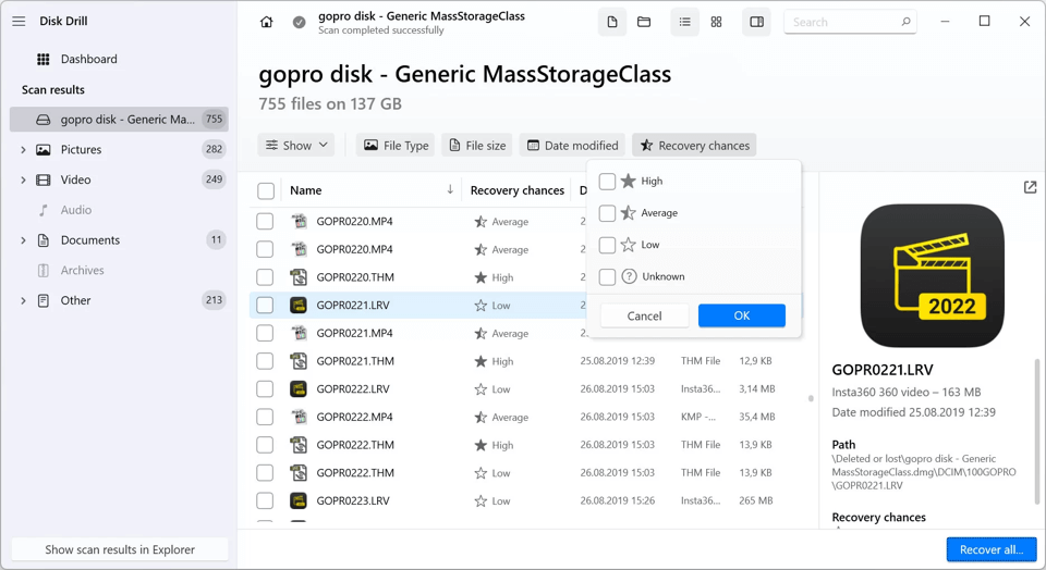 Disk Drill 主介面