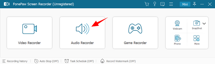 Choose Audio Recorder