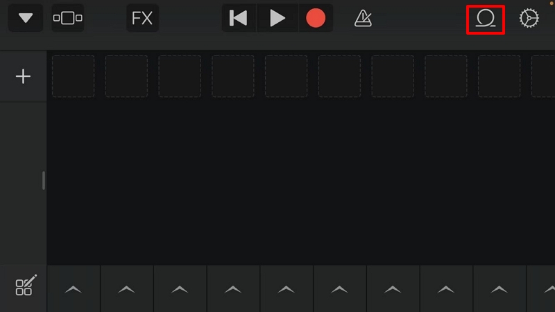 Interface de Garageband