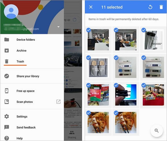 Google Photos Recover Android Photos