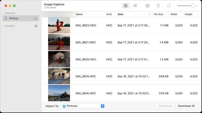 Image Capture Transfer Video