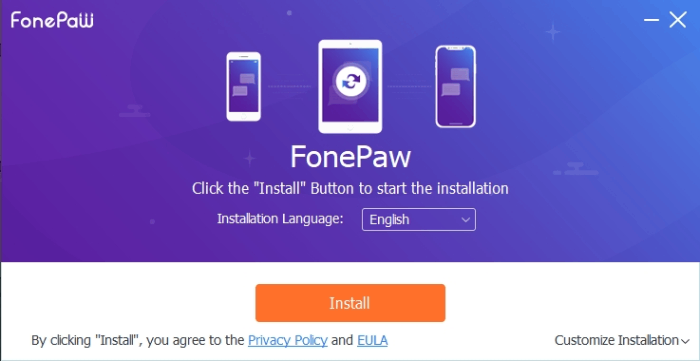 Installa FonePaw iPhone Data Recovery