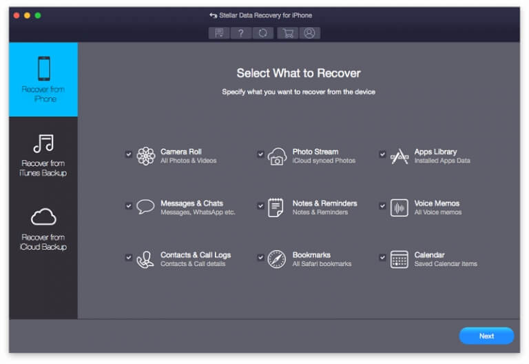 Stellar iPhone Data Recovery