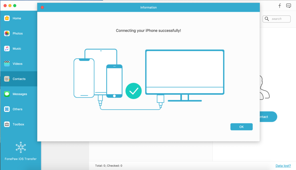 Trasferimento iOS connesso