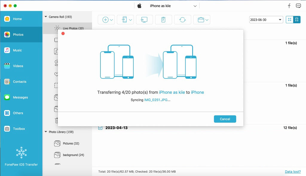 Trasferisci iPhone su iPhone senza iCloud