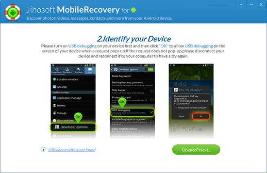 Jihosoft Enable USB Debugging