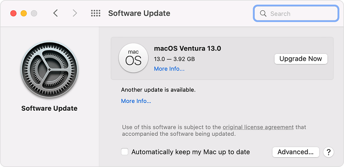 macOS 업데이트