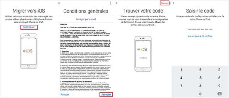  Saisir le code des chiffres d'iPhone 