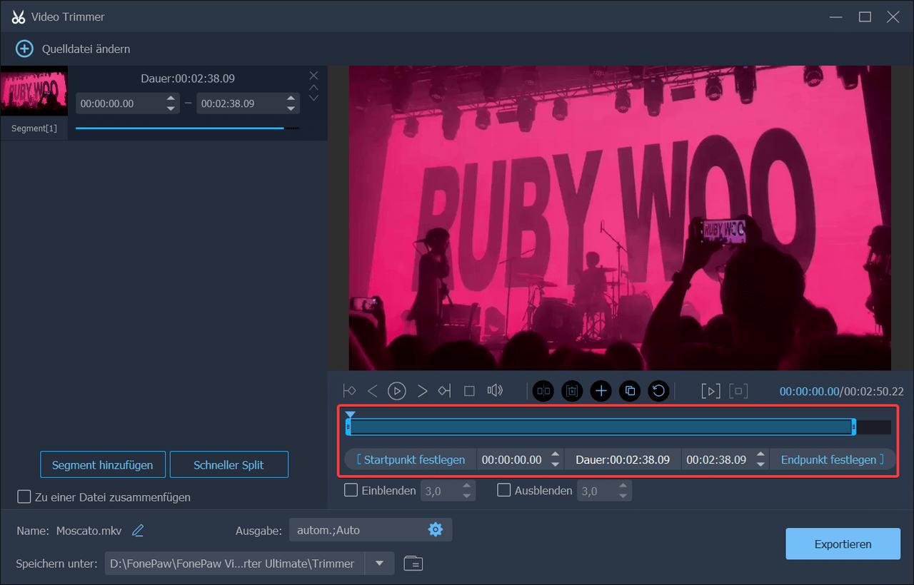 MKV Video schneiden