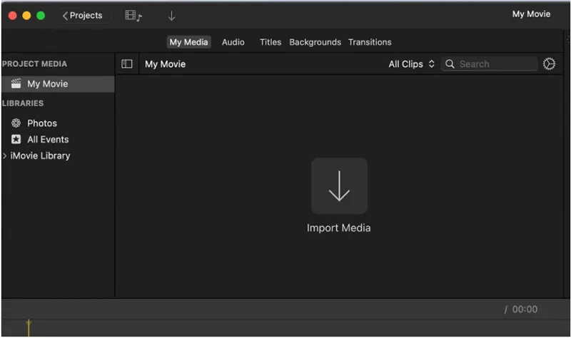 MOV-Quelldate importieren auf iMovie