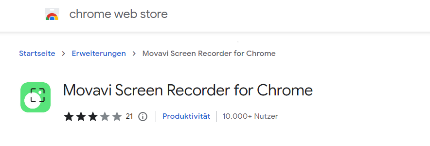 Movavi Screen Recorder for Chrome