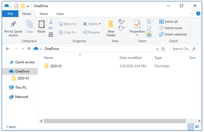 Folder Onedrive