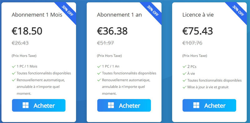 Prix et licence de FonePaw Enregistreur d'écran