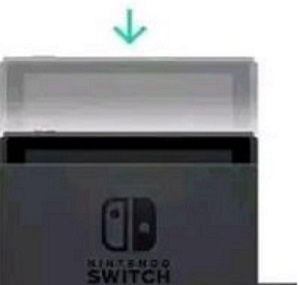 Switchの本体をドックに装着する