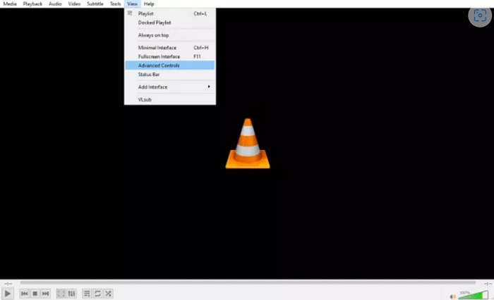 Pulsante di registrazione su VLC