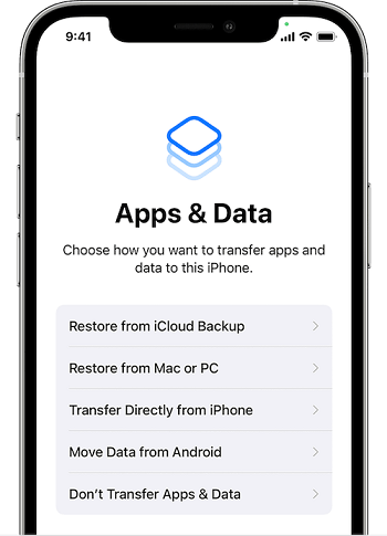 Restore iCloud Backup