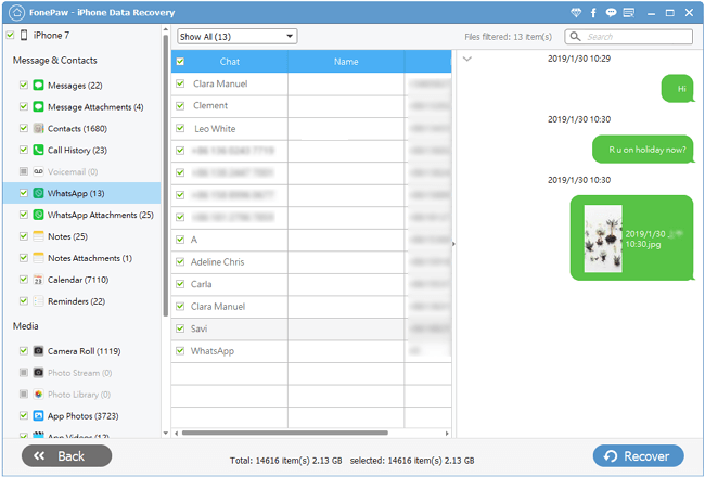 Recuperar mensagens apagadas do WhatsApp no iPhone do iCloud