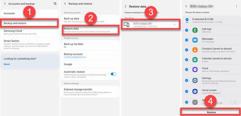 Come recuperare file cancellati definitivamente su Android dal backup