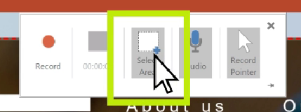 Seleziona Area di registrazione su PPT