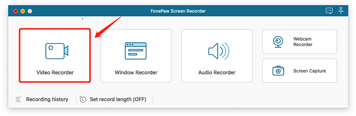 FonePaw 스크린 레코더 Mac