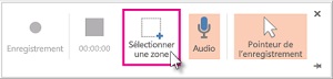  Sélectionnez une zone de PowerPoint 