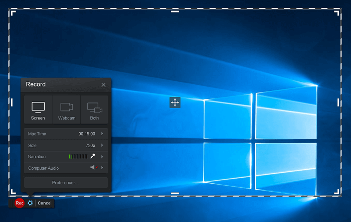 Screencast-O-Matic Recorder Interface