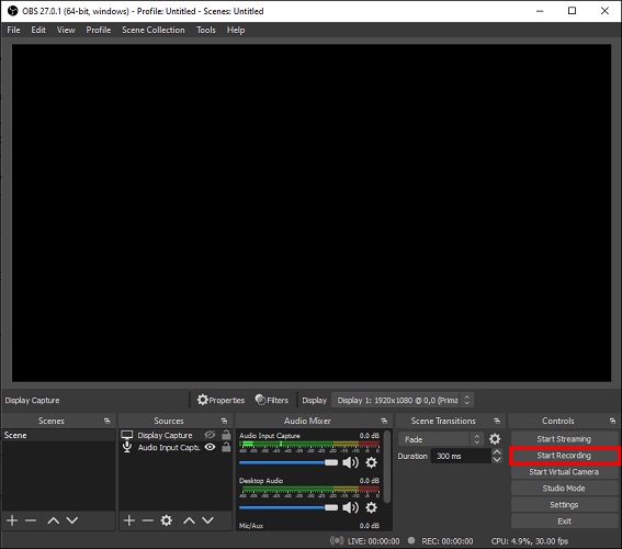 Record Gameplay on Windows 10 with OBS