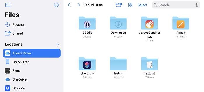 Sync Data via iCloud