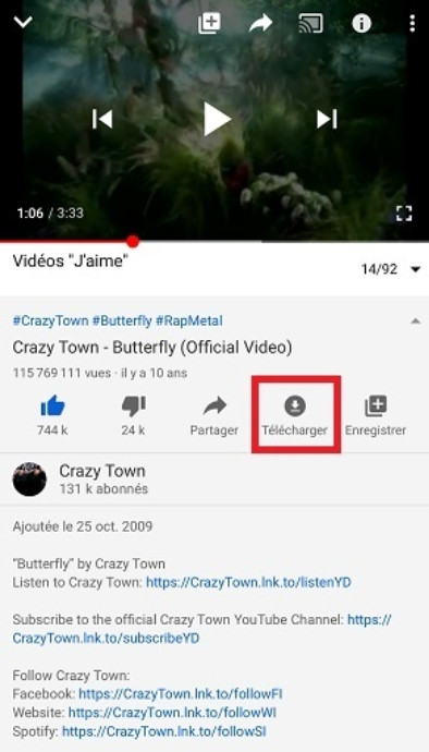 Télécharger la vidéo YouTube pour iPhone/iPad avec YouTube Premium