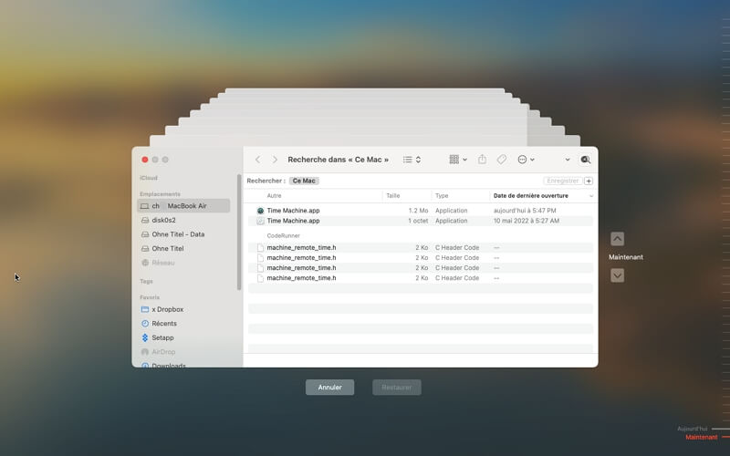 Récupérer un disque formaté avec Time Machine de Mac