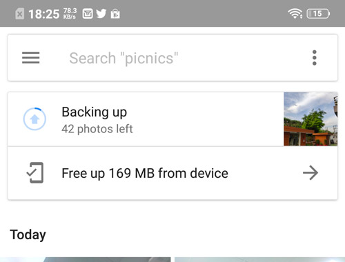 Transfer Photos via Google Photos