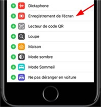 Activer la fonction d’enregistrement de l’écran iPhone