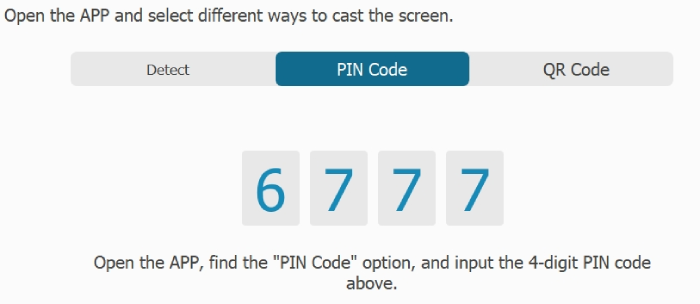 Enter PIN Code on Android