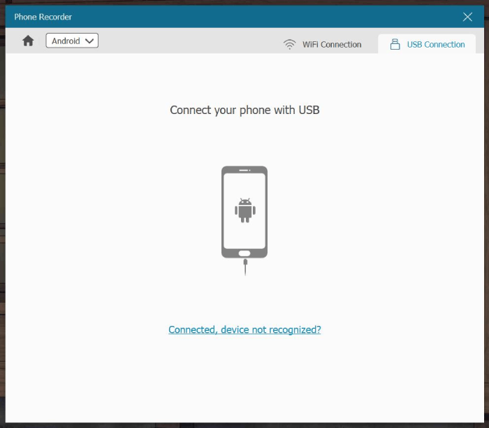 Effettua il mirroring del telefono Android tramite USB