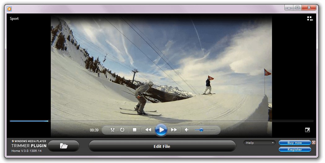 Windows Media Player mit WMP Trimmer Plugin