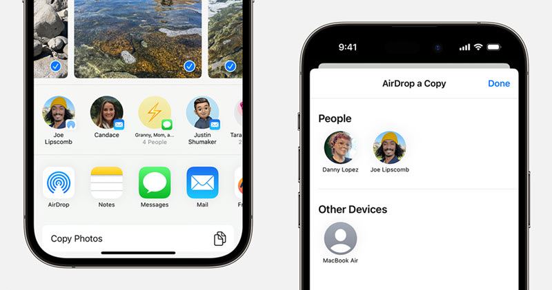 AirDrop Photos from Old iPhone to New iPhone