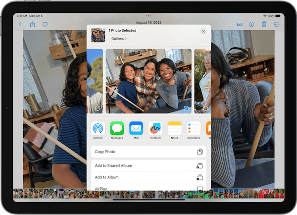 AirDrop Photos from iPad to iPad