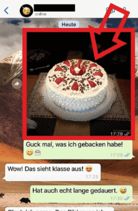 Bilder aus WhatsApp-Chats auswählen