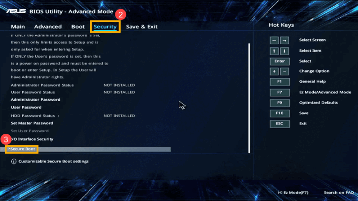 BIOS Advanced Mode