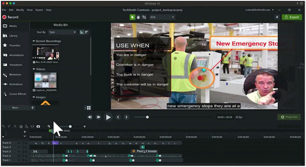 Camtasia 遊戲錄影程式介面