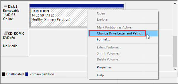Change Drive Letter and Paths on Windows
