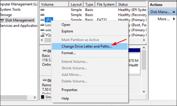 Change Drive Letter and Paths