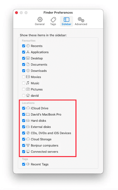 Check Finder Display Settings
