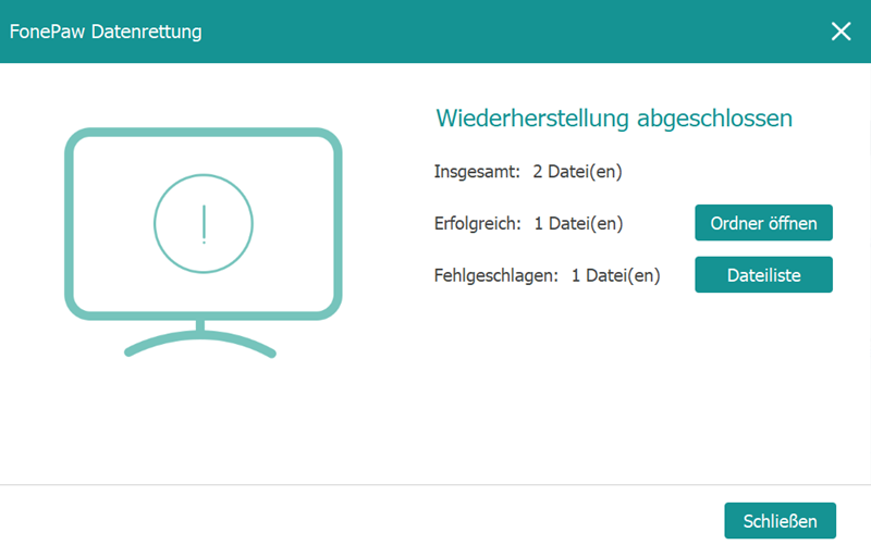 Dateien mit FonePaw wiederherstellen