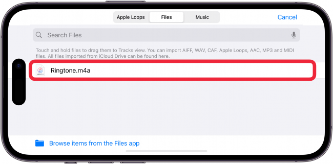 Import Voice Memo from File into GarageBand