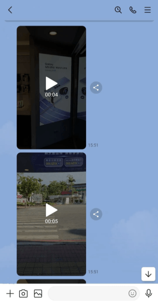 透過 LINE 將蘋果手機影片傳到電腦