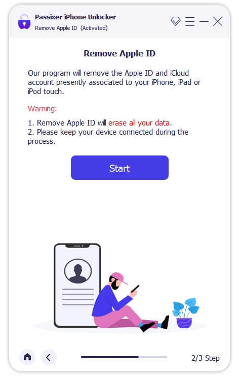 Scegli Rimuovi funzionalità ID Apple