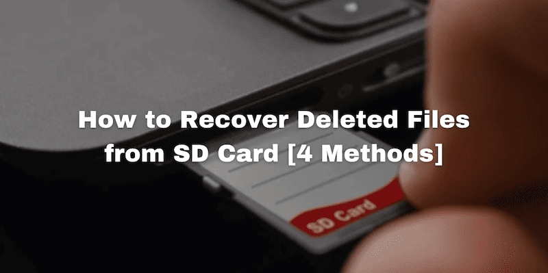 SD 카드에서 삭제 된 파일을 복구하는 방법