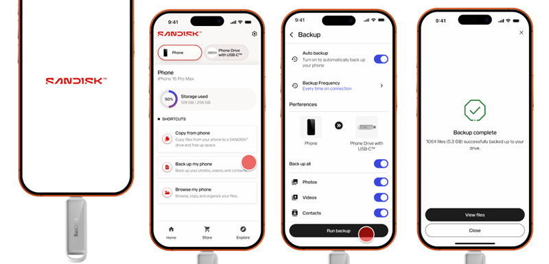 Sandisk iPhone 隨身碟照片備份轉移